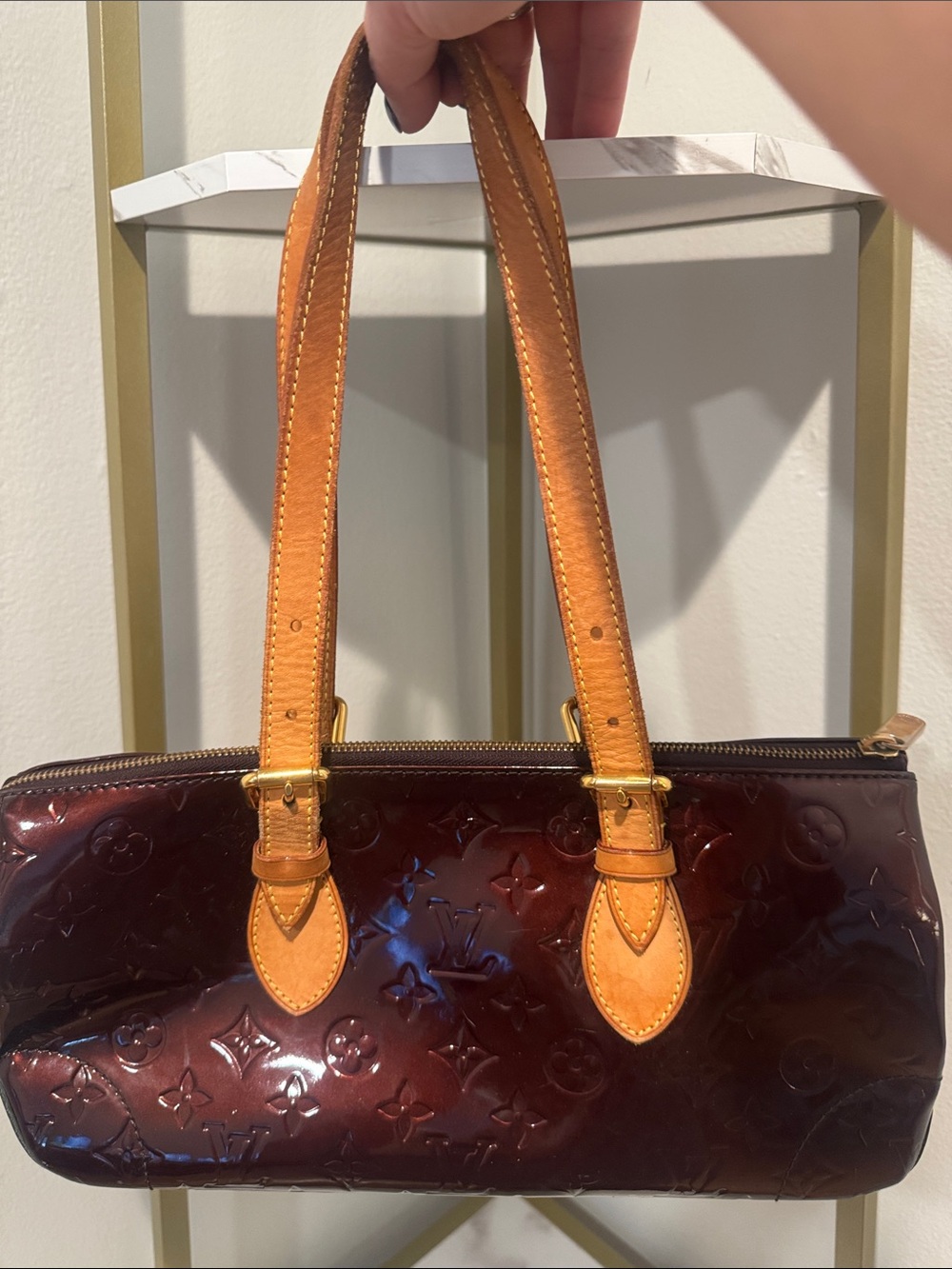 Authentic Louis Vuitton Mono Vernis Rosewood Avenue- Amarante - Picture 15 of 17